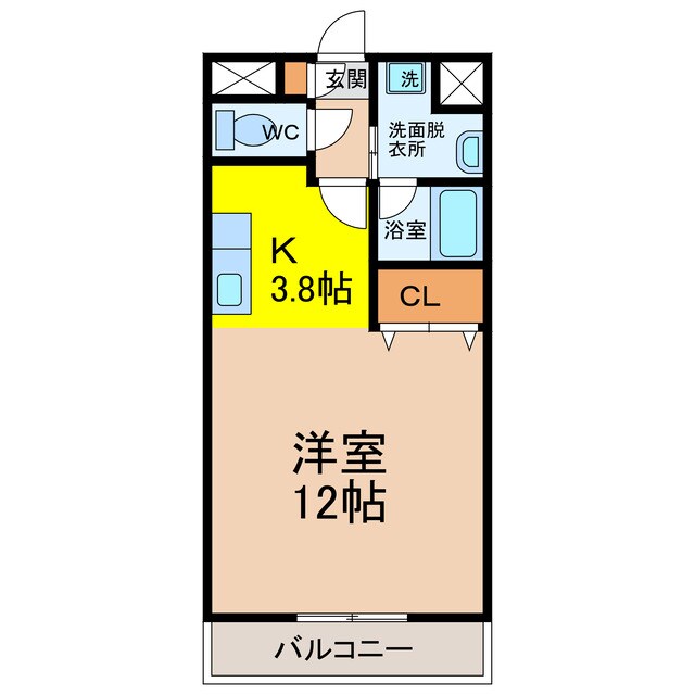 カーサロッソの物件間取画像