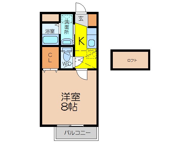 ロータスビレジ二番館の物件間取画像