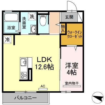 トレゾールブランの物件間取画像