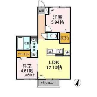 リンド長瀬の物件間取画像