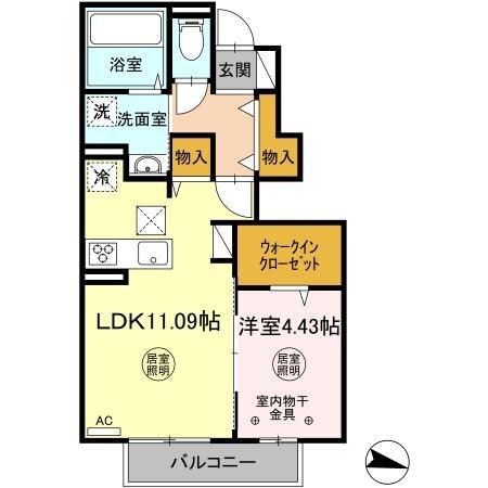 IKJ・クレール・シェソワⅠの物件間取画像