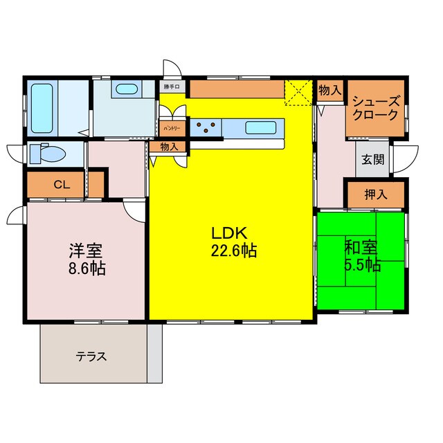 シャーウッド神園の物件間取画像