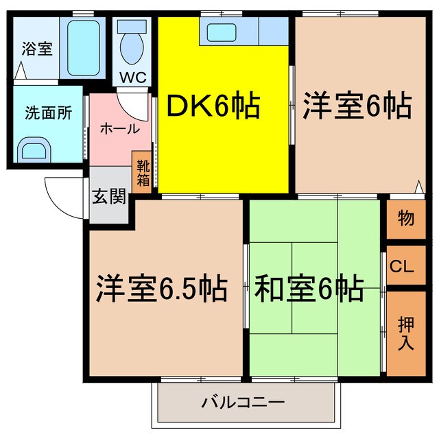 ファミール若楠の物件間取画像