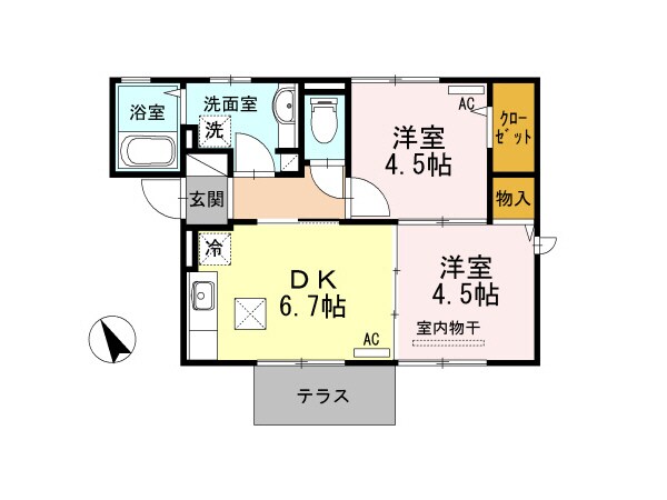 トロワーズ湘南Ⅲの物件間取画像