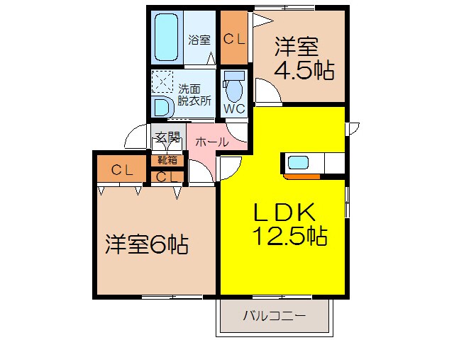 ソレイユ賛幸の物件間取画像