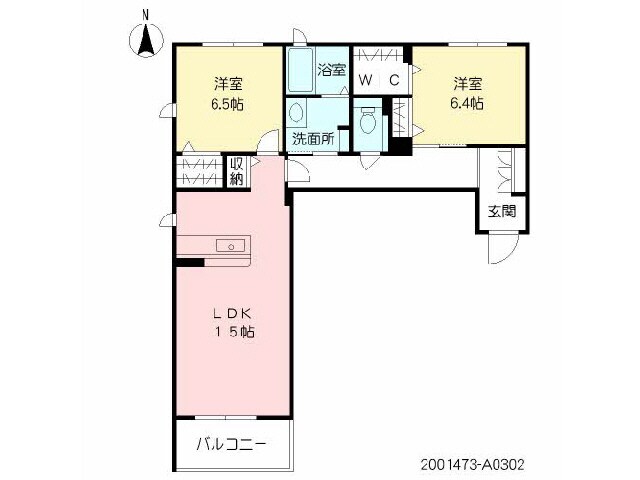 ベレオ堀川の物件間取画像