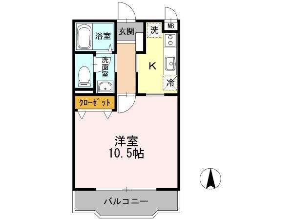 ハーモニーレジデンスⅠの物件間取画像