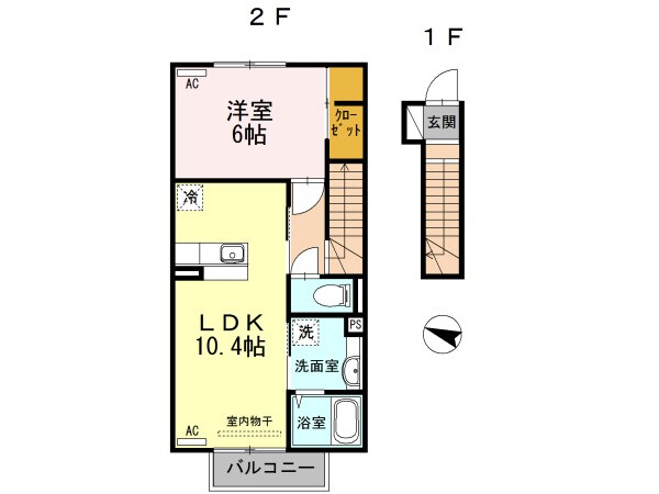 ビジュアムール　Ａの物件間取画像