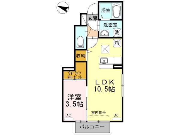 ビジュアムール　Ａの物件間取画像