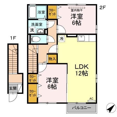 セジュール蔵の物件間取画像