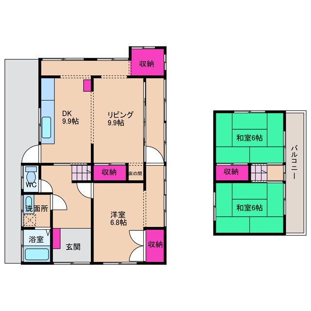 通津一戸建の物件間取画像