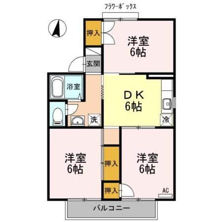 エステル秋月の物件間取画像