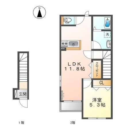 スターテラス花岡の物件間取画像