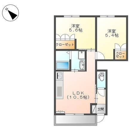 パインハウスの物件間取画像