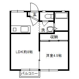 メゾン・ド・ジェンヌの物件間取画像
