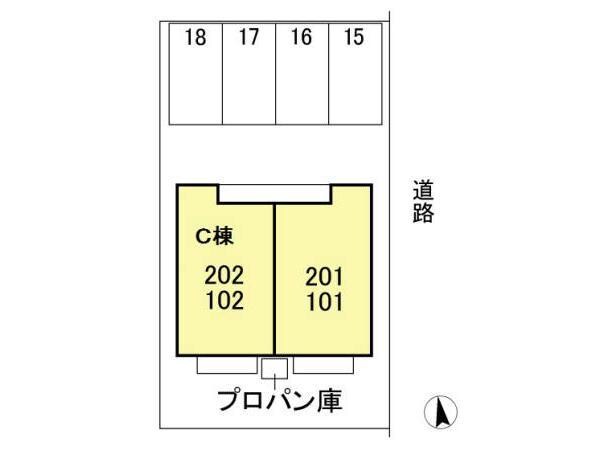 アムールCの物件外観写真