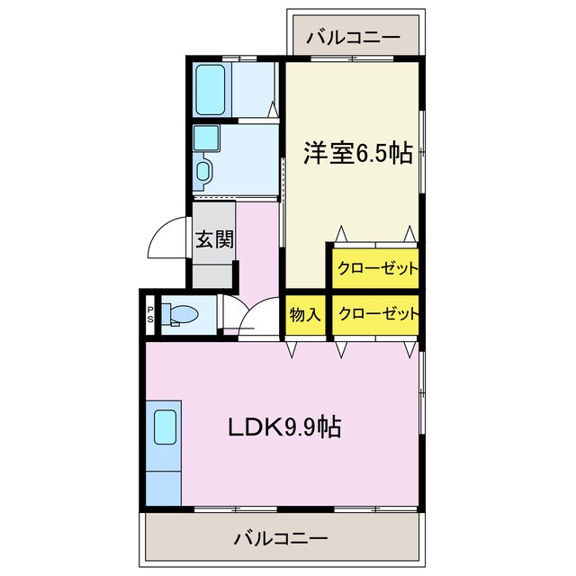 前橋駅 徒歩16分 2階の物件間取画像