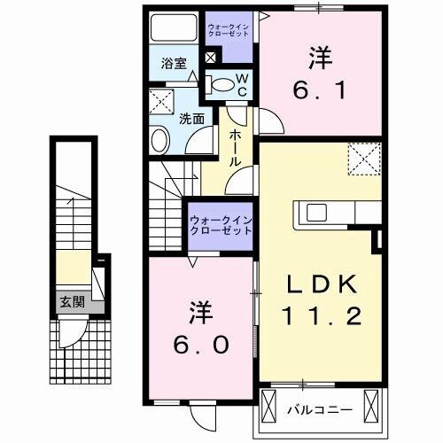 テ・ルサーマFの物件間取画像
