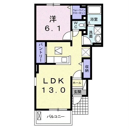 井野駅 徒歩56分 1階の物件間取画像