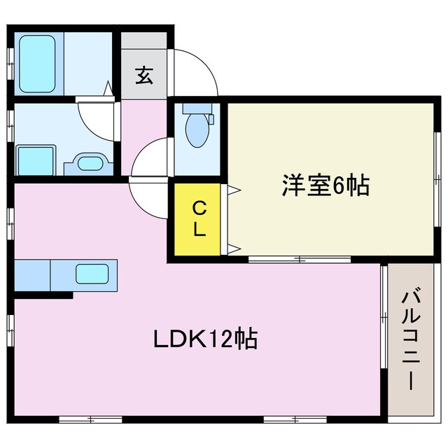 新前橋駅 徒歩12分 2階の物件間取画像