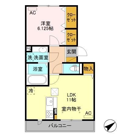 勝山　Ⅱの物件間取画像