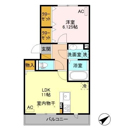 勝山　Ⅱの物件間取画像