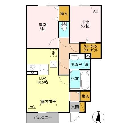 キャッツアイ　Ｂの物件間取画像
