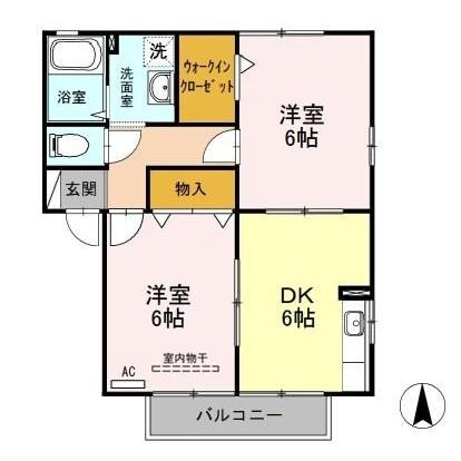サニーウェル　Ａの物件間取画像