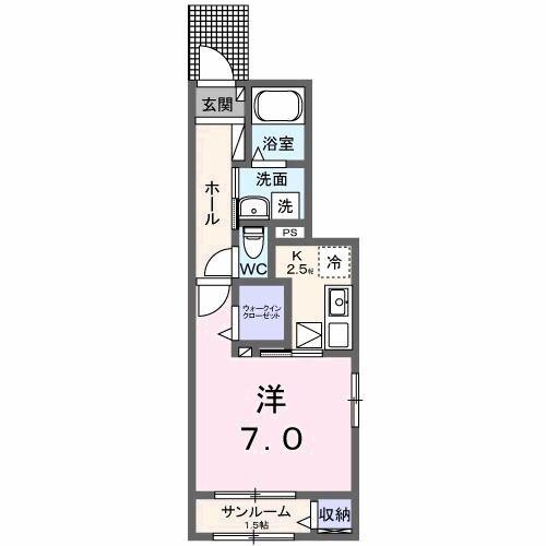 ハミルトン・Ａの物件間取画像