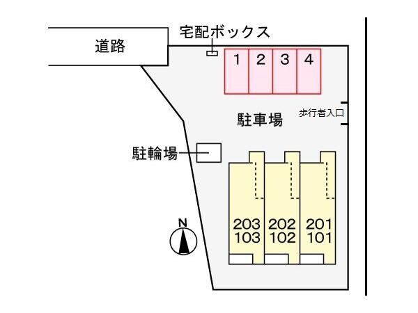 ハミルトン・Ａの物件外観写真