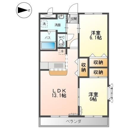 クローバービルの物件間取画像