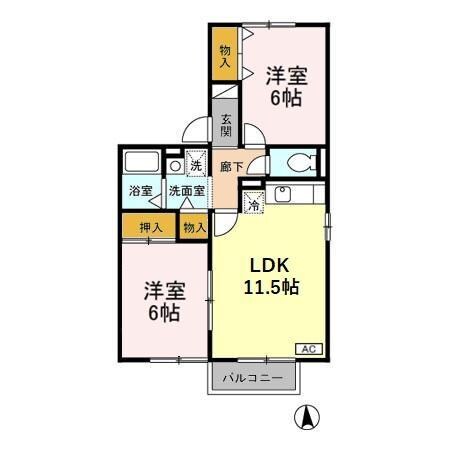 サンモールの物件間取画像