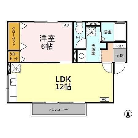 シエル高井の物件間取画像