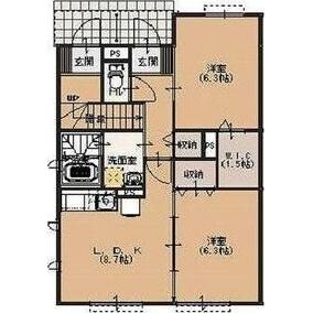 T’s Garden Bの物件間取画像