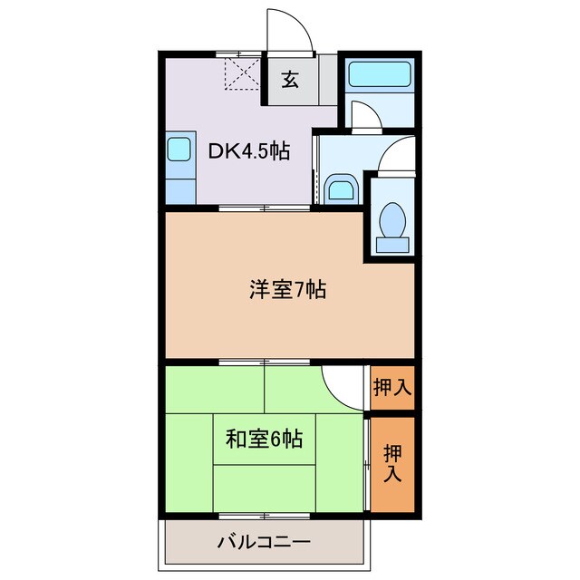 メゾンクリーンの物件間取画像