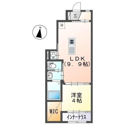 ヴィラ・ソレイユ　Ｂの物件間取画像