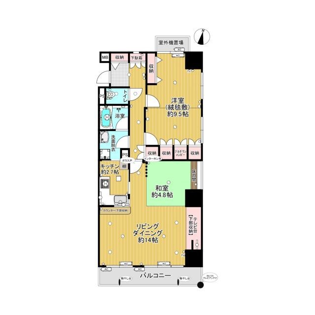 パシフィックパレス大手町の物件間取画像