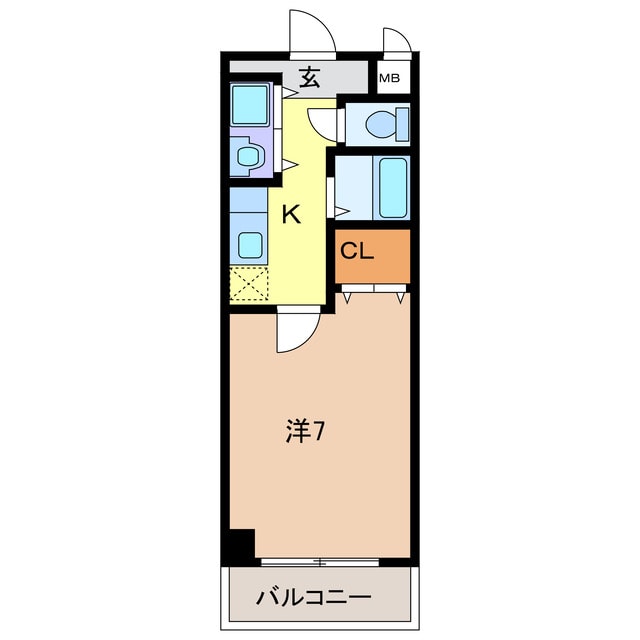 ビーライン千鳥の物件間取画像