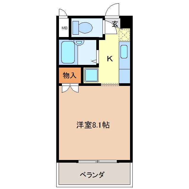 メルベーユⅠの物件間取画像