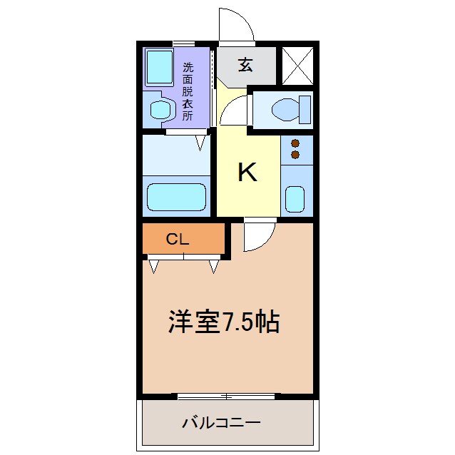 ラフィネ東海通の物件間取画像