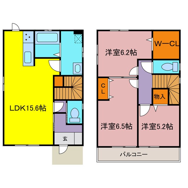 戸建西中島C棟の物件間取画像