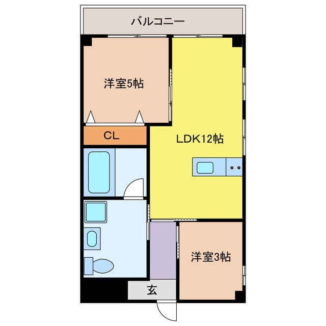 ハイツ西郊の物件間取画像