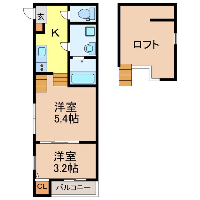 メモリアルの物件間取画像