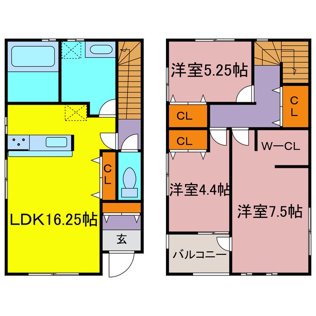 ドマーニ一色新町2号棟の物件間取画像