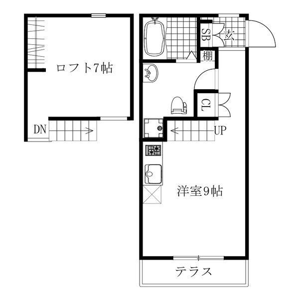 LE COCON本星崎町Ⅱの物件間取画像