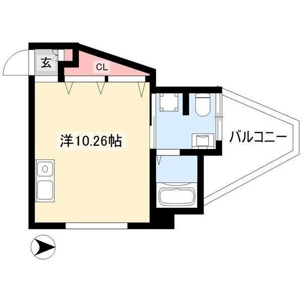 フローラル尾頭橋の物件間取画像