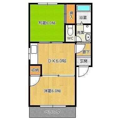 ニューライフキトー応仁町の物件間取画像