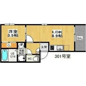 REGALEST荒江の物件間取画像