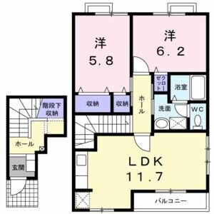 クレメント　Bの物件間取画像