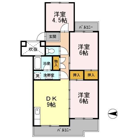 フジパレス米子の物件間取画像